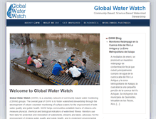 Tablet Screenshot of globalwaterwatch.org